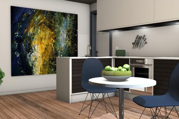 tableau dans une cuisine