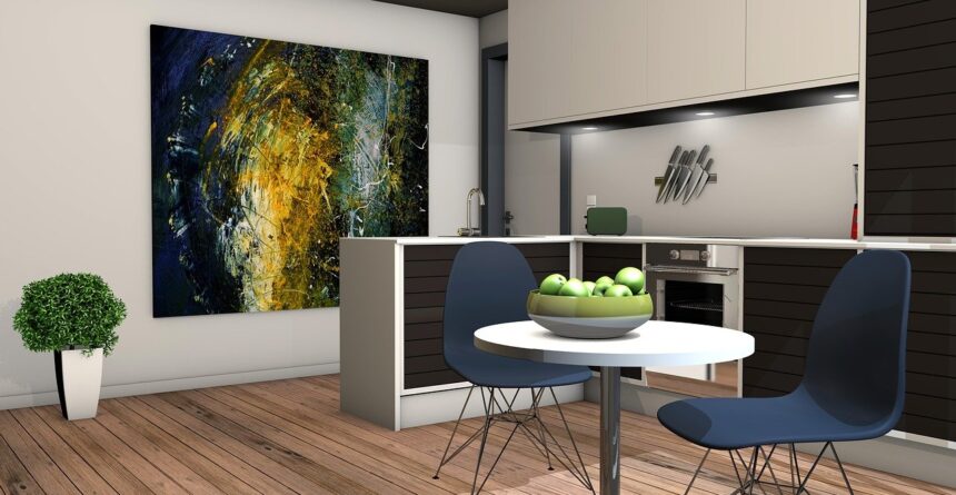 tableau dans une cuisine