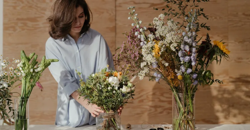 découvrez l'art de la fleuristerie avec notre large sélection de bouquets frais et de compositions florales uniques. que ce soit pour un mariage, un anniversaire ou toute autre occasion, notre fleuriste passionné saura créer des arrangements sur mesure qui illuminent chaque moment. commandez en ligne et profitez d'une livraison rapide et soignée.