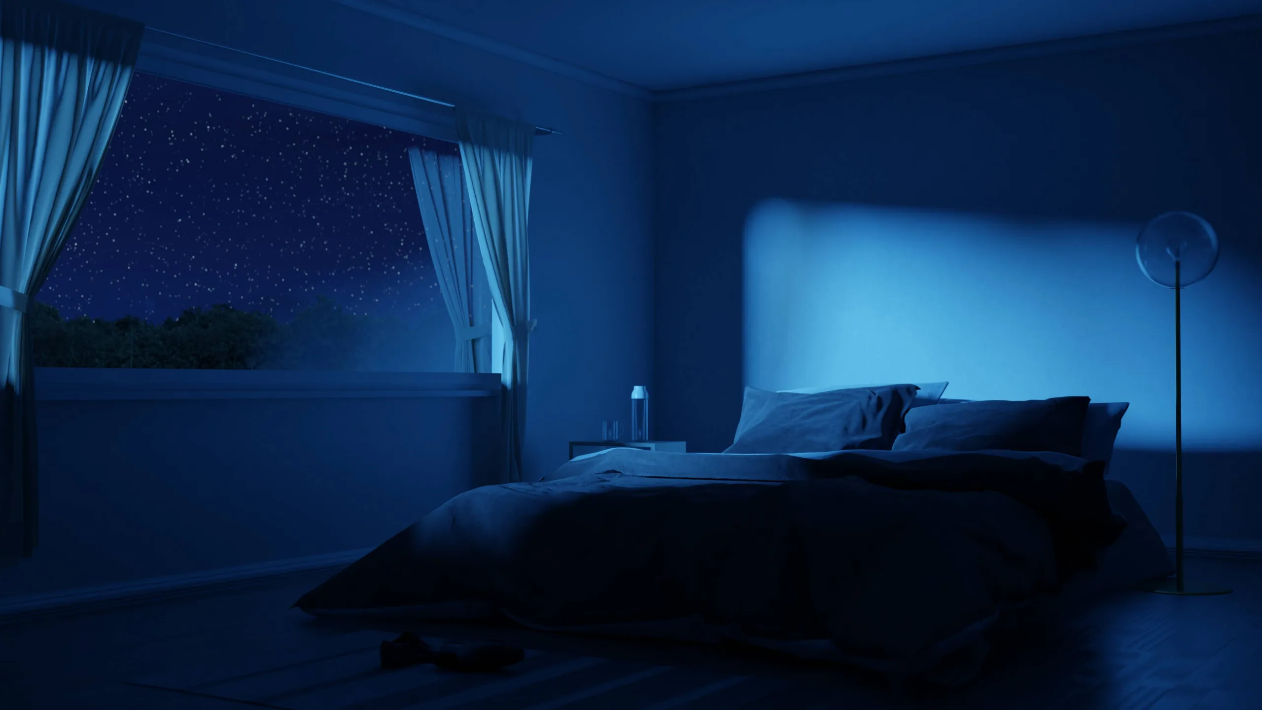 néon, élément déco chambre moderne 