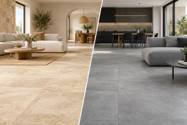 Carrelage effet pierre ou béton